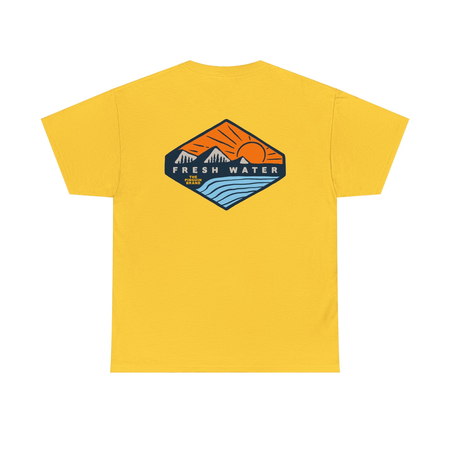 Sunset and Chill by Pinguin Unisex Heavy Cotton Tee