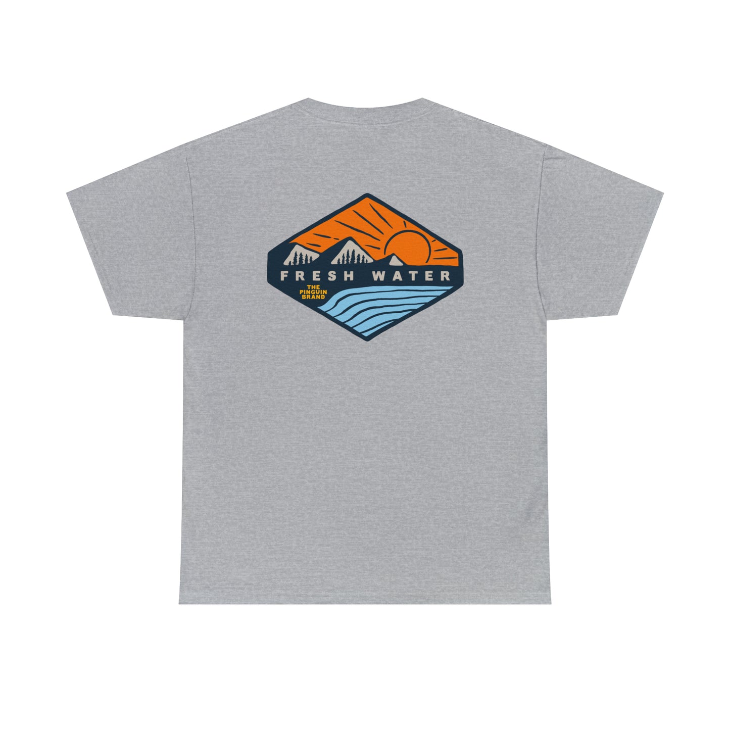 Sunset and Chill by Pinguin Unisex Heavy Cotton Tee