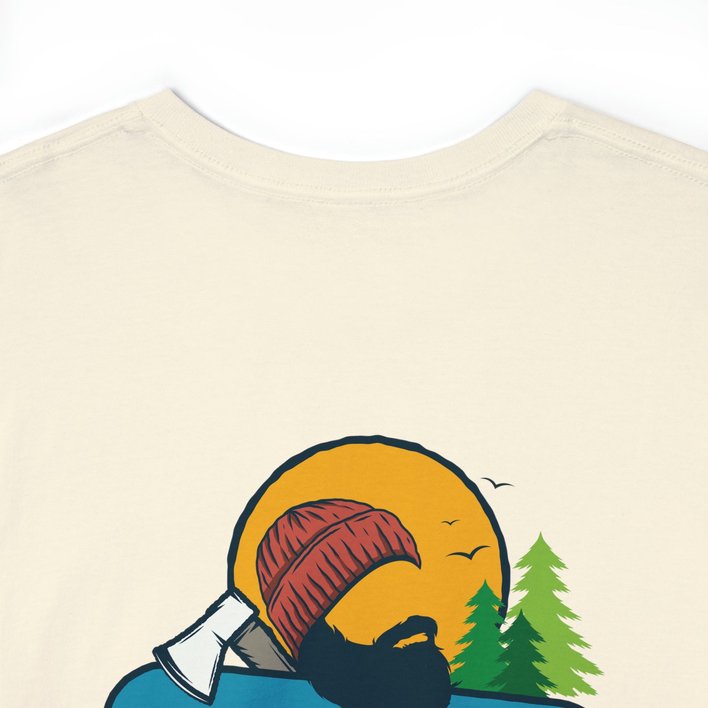 Bearded Axe by Pinguin Unisex Heavy Cotton Tee