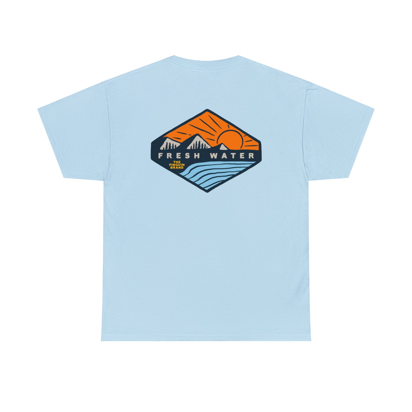 Sunset and Chill by Pinguin Unisex Heavy Cotton Tee