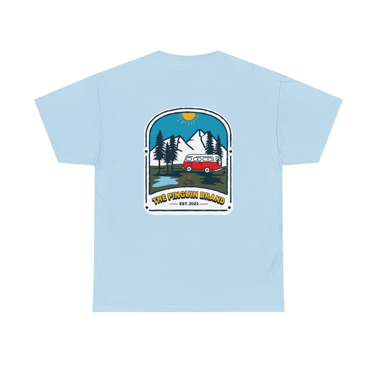 Road Trip by Pinguin Unisex Heavy Cotton Tee