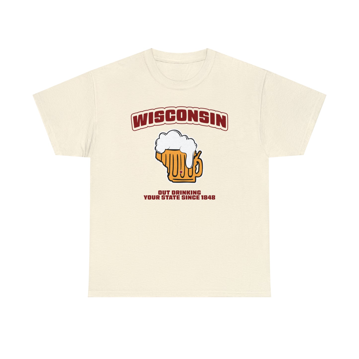 Outdrinking Your State by Pinguin Unisex Heavy Cotton Tee