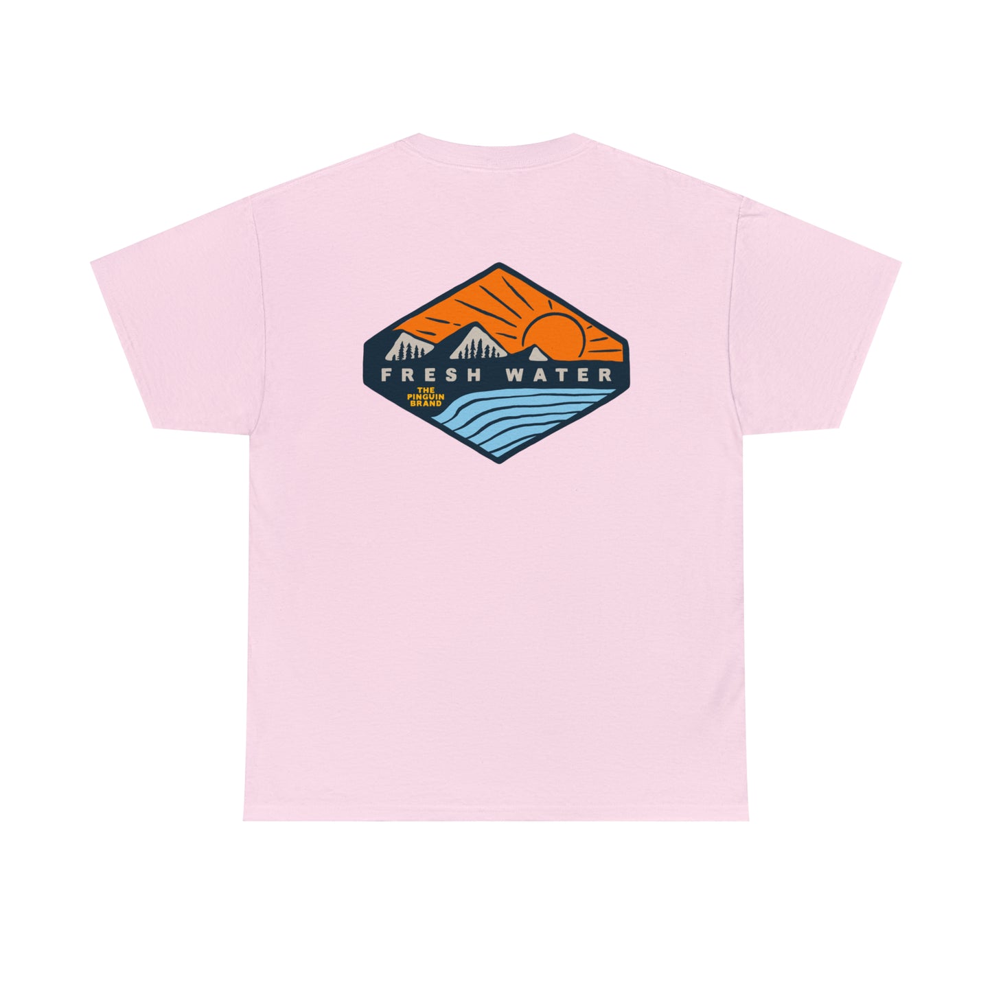 Sunset and Chill by Pinguin Unisex Heavy Cotton Tee