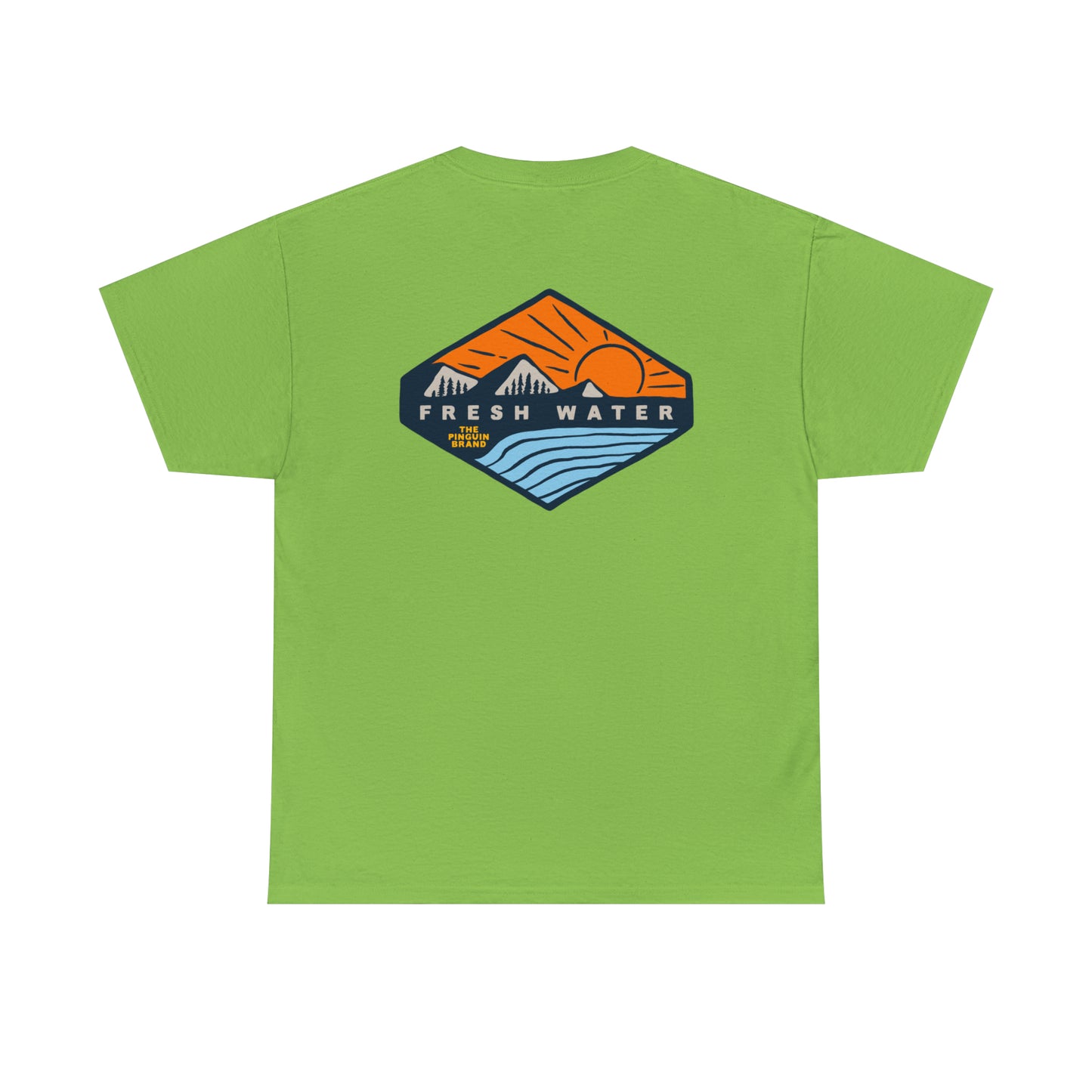 Sunset and Chill by Pinguin Unisex Heavy Cotton Tee