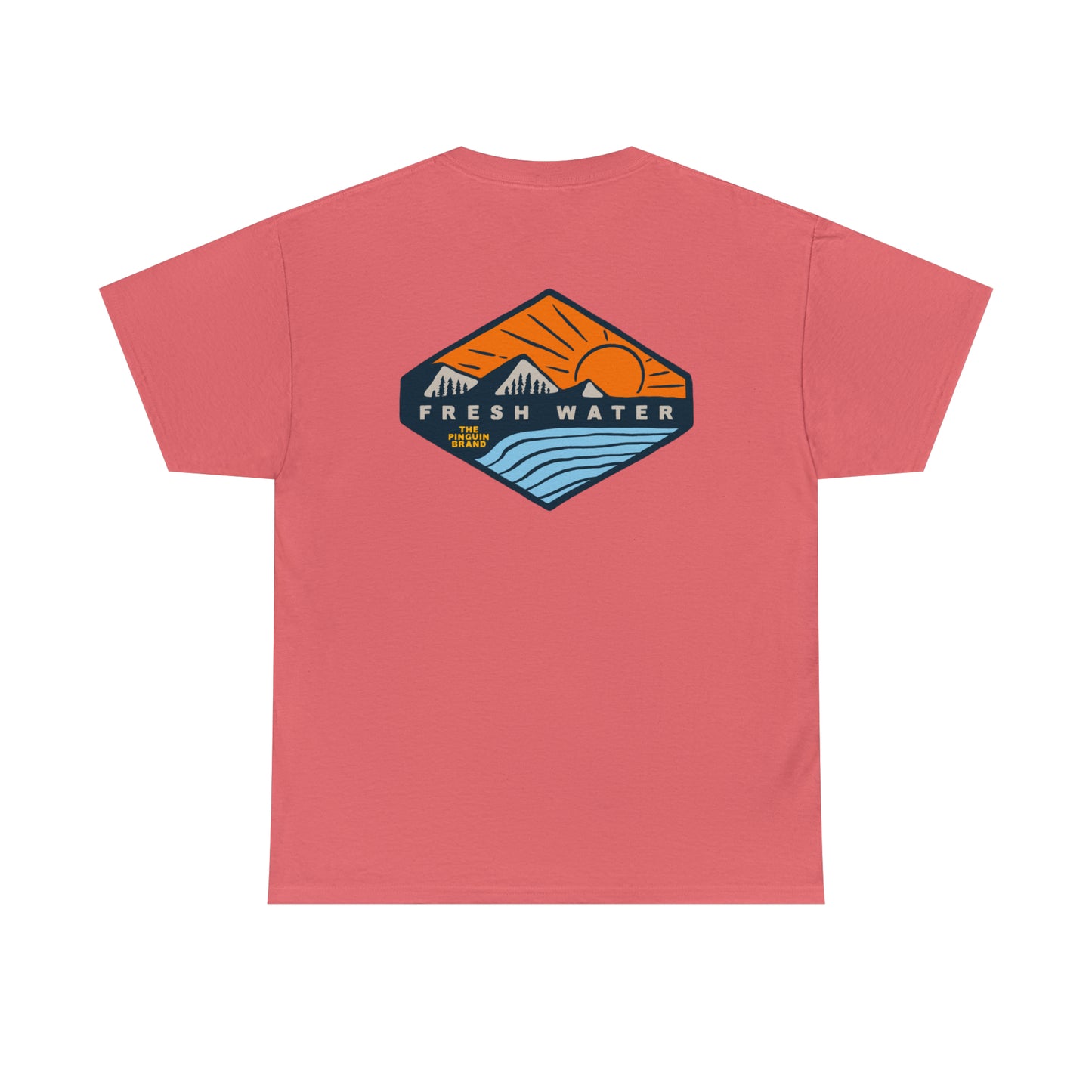 Sunset and Chill by Pinguin Unisex Heavy Cotton Tee