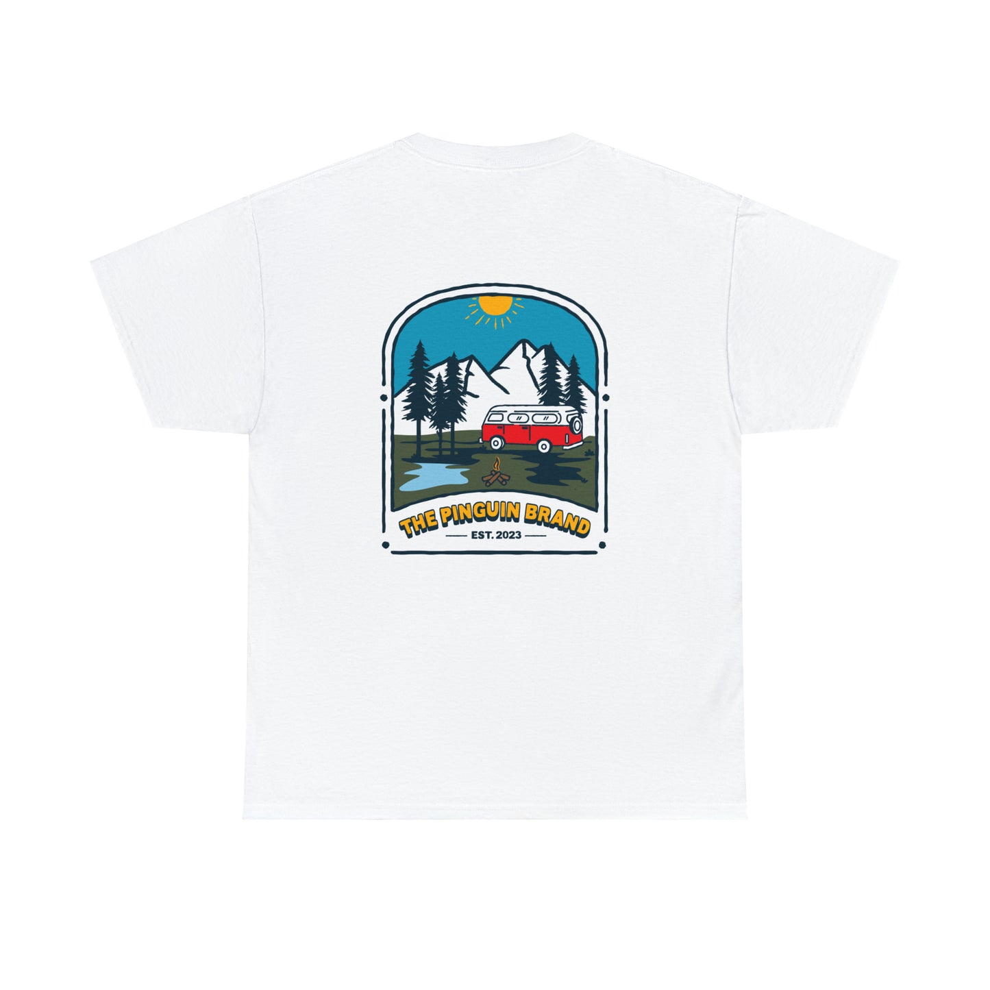 Road Trip by Pinguin Unisex Heavy Cotton Tee